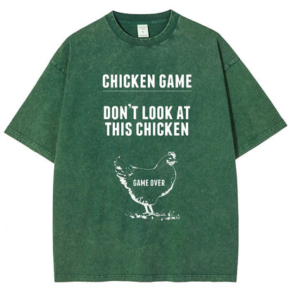 Chicken Game Vintage Distressed T-shirt