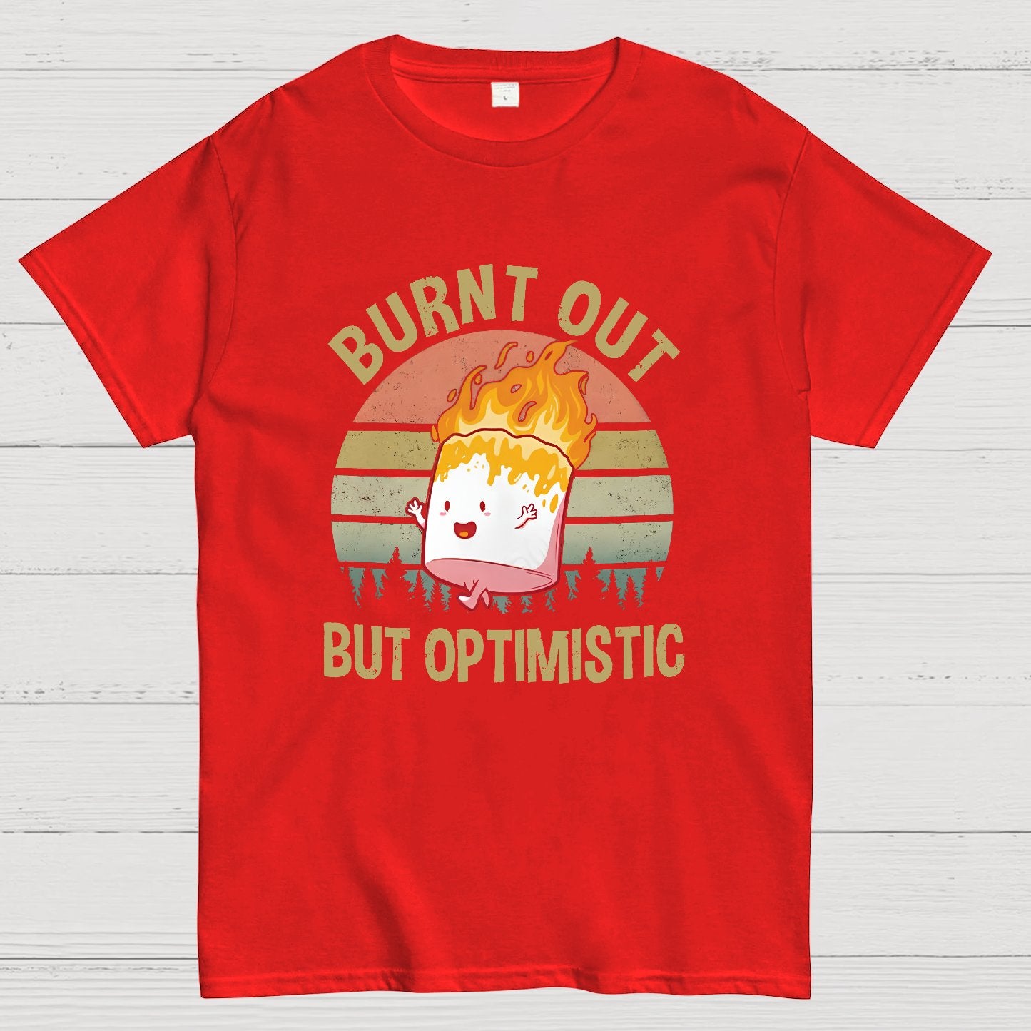 Burnt Out But Optimistic Geeky T-Shirt