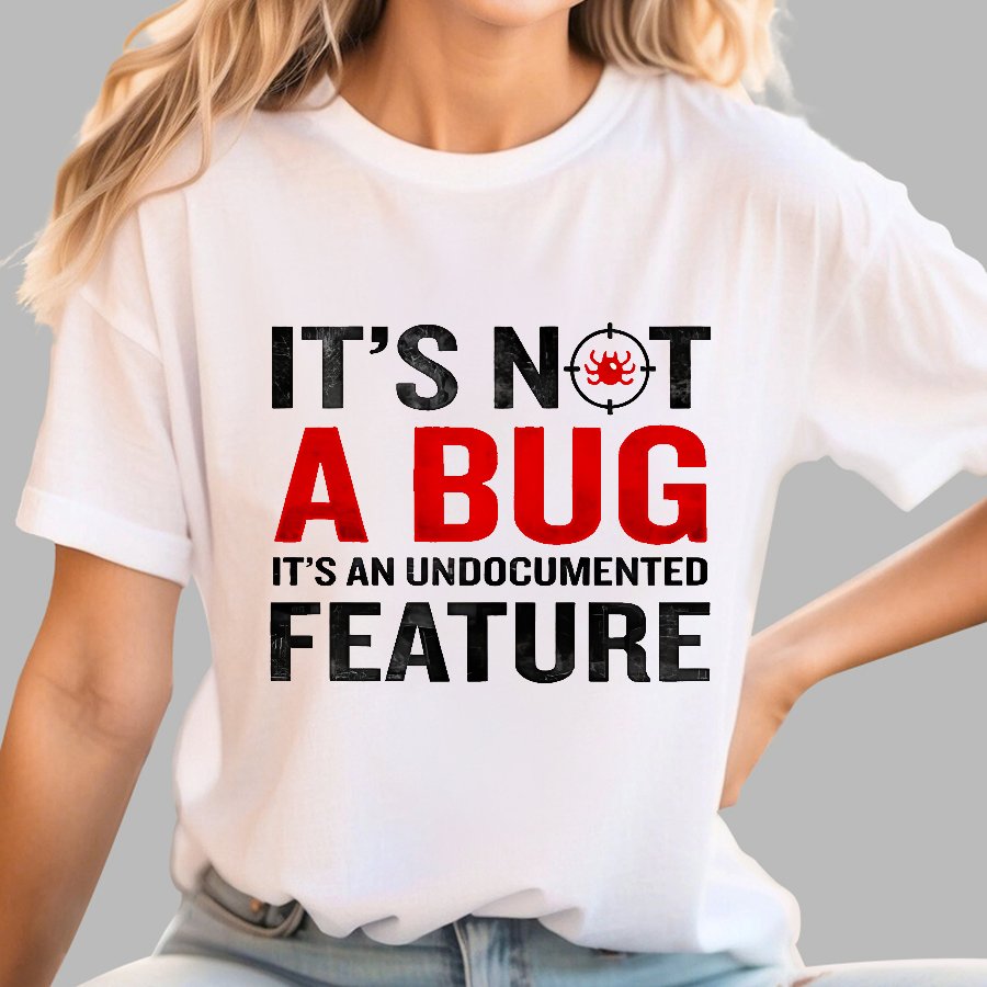 It's Not A Bug, Interesting Programmer T-Shirt