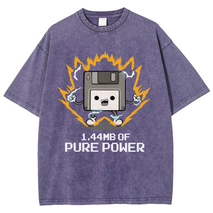 1.44mb of pure power Vintage Distressed T-shirt