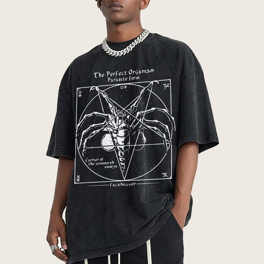 Mystery Pentagram Vintage Distressed T-shirt