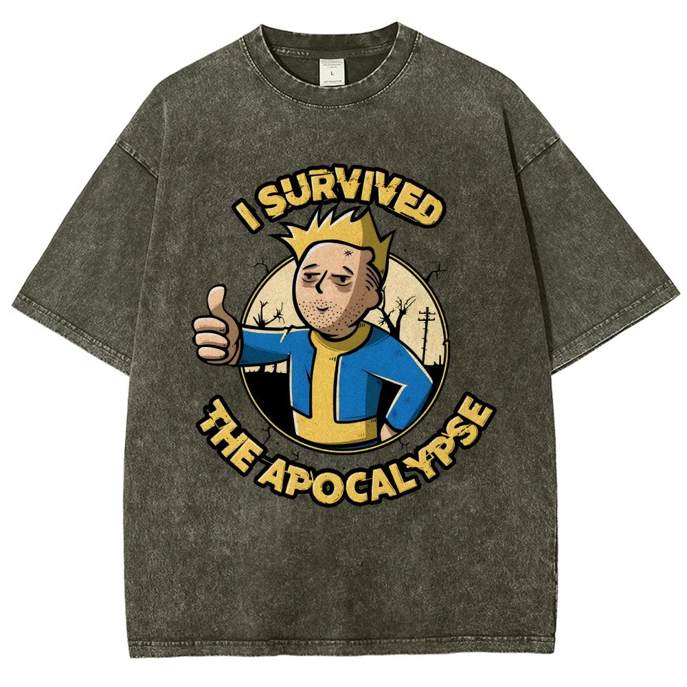 I Survived Vintage Distressed T-shirt
