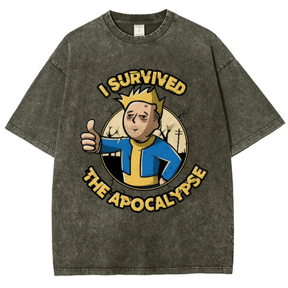 I Survived Vintage Distressed T-shirt