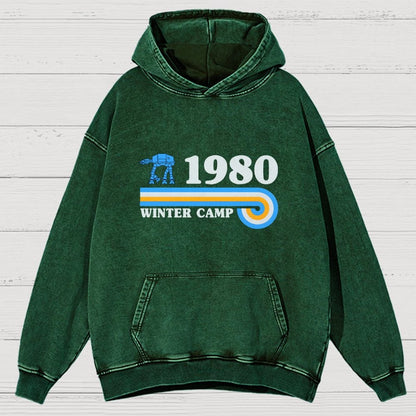 Winter Camp Vintage Distressed Hoodie