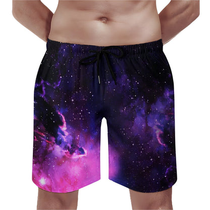 Purple Nebula Geek Shorts