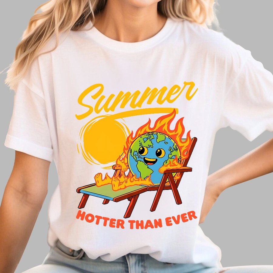 Summer Burn Earth Geek T-Shirt