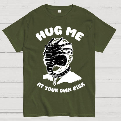 Hug Me At Your Own Risk Geek T-Shirt