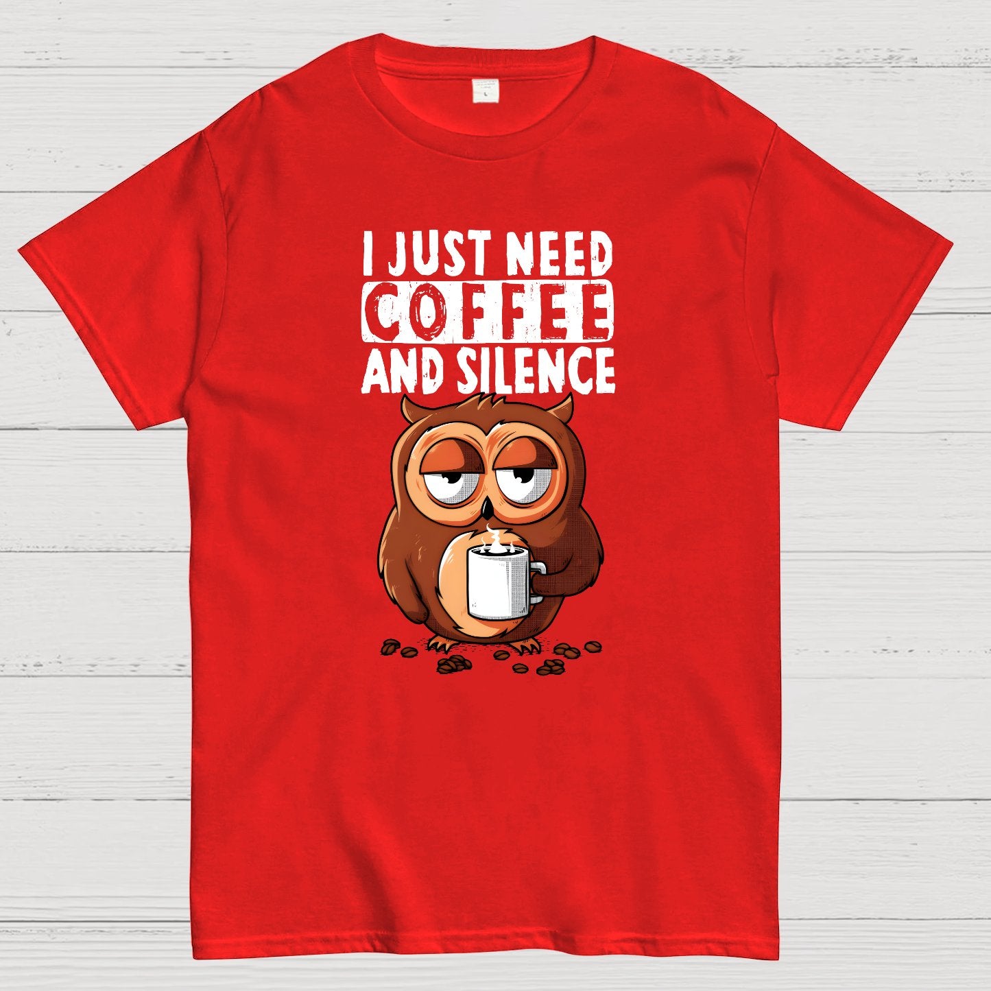 Coffee and Silence Geek T-Shirt