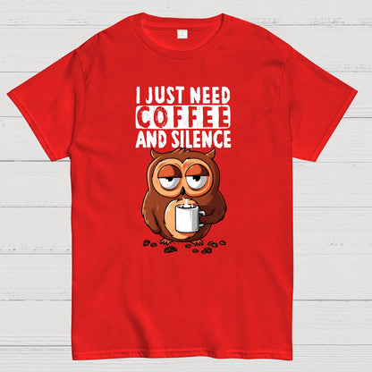 Coffee and Silence Geek T-Shirt
