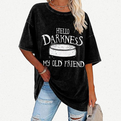 Hello Darkness Brew Vintage Distressed T-shirt