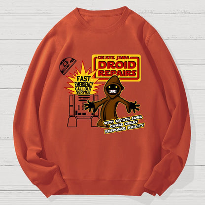 Robot Maintenance Geek Cotton Sweatshirt