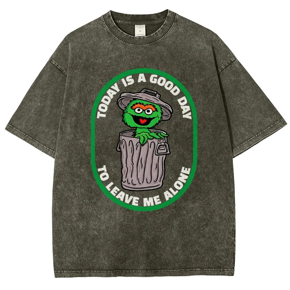 A good day to leave me alone Vintage Distressed T-shirt