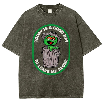A good day to leave me alone Vintage Distressed T-shirt