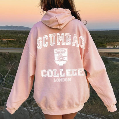 Scumbag College Unisex Printed Back Unisex Cotton Hoodie