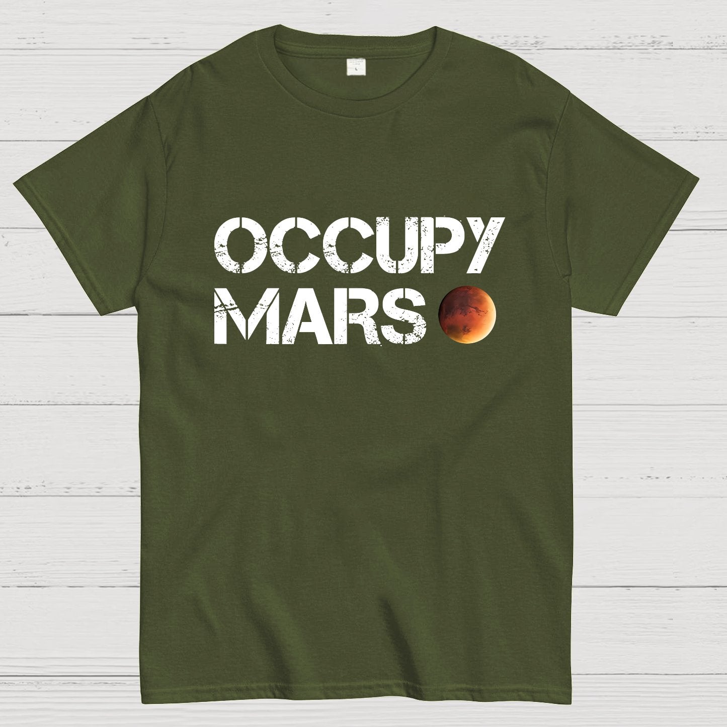 Occupy Mars Nerdy T-Shirt