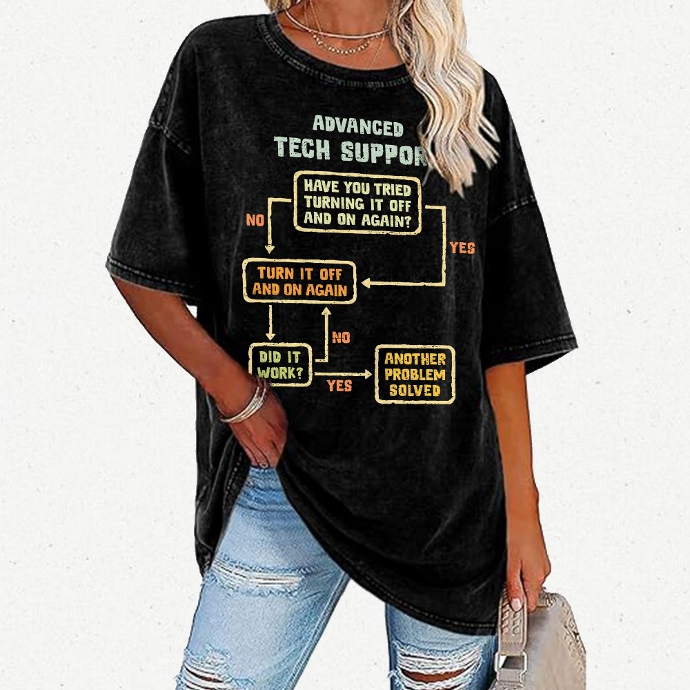 Advanced Engineering Vintage Distressed T-shirt