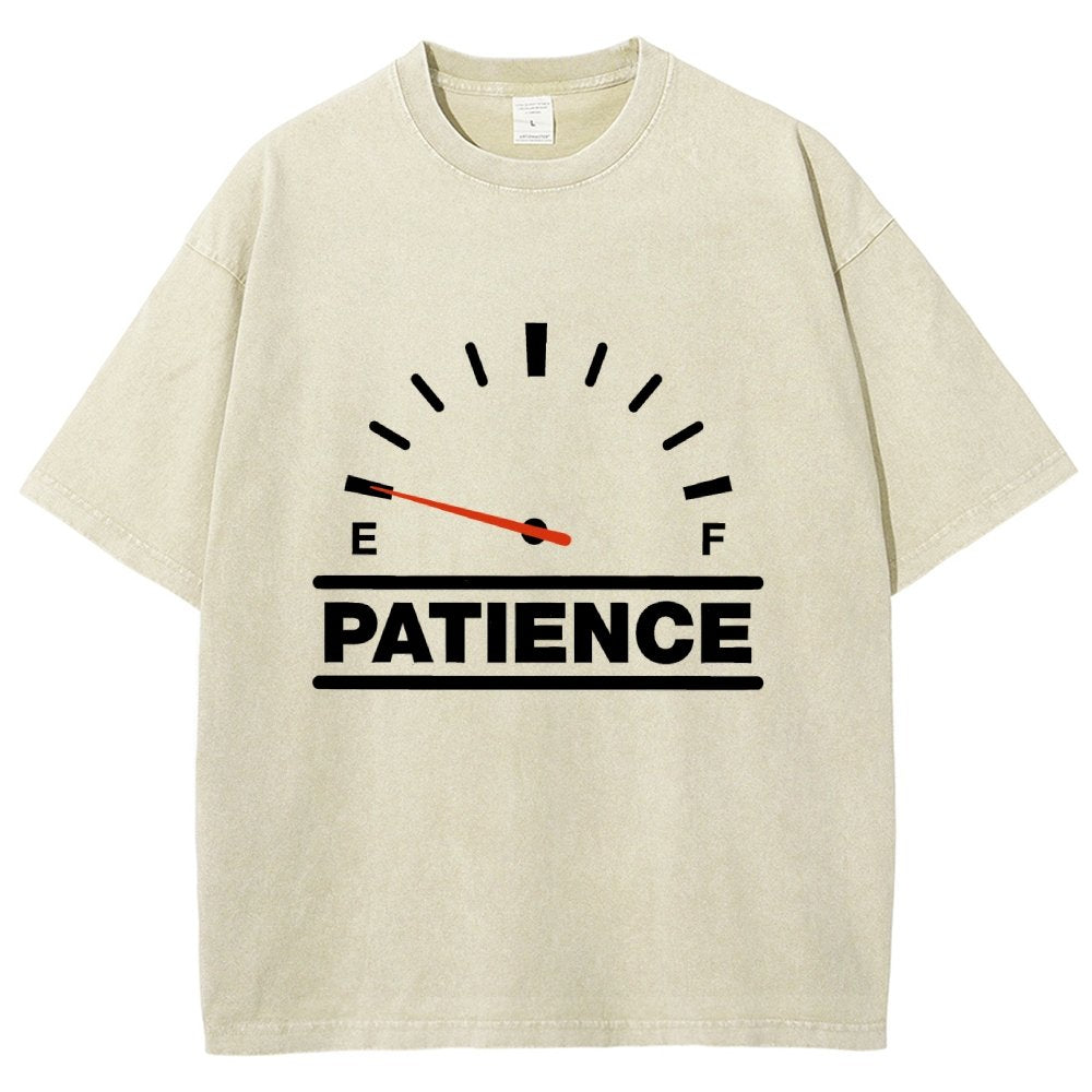 Funny Patience Vintage Distressed T-shirt
