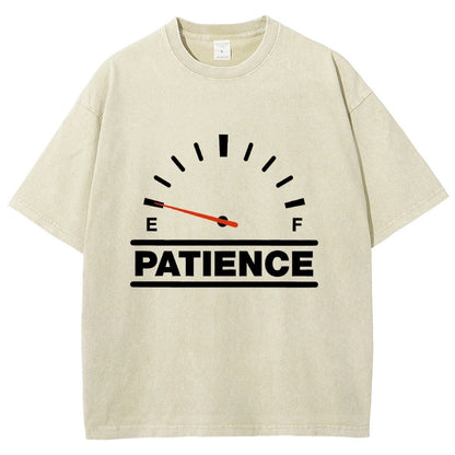 Funny Patience Vintage Distressed T-shirt