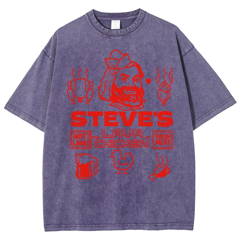 Steve's Lava Chicken Vintage Distressed T-shirt