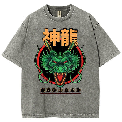 God Dragon Vintage Distressed T-shirt