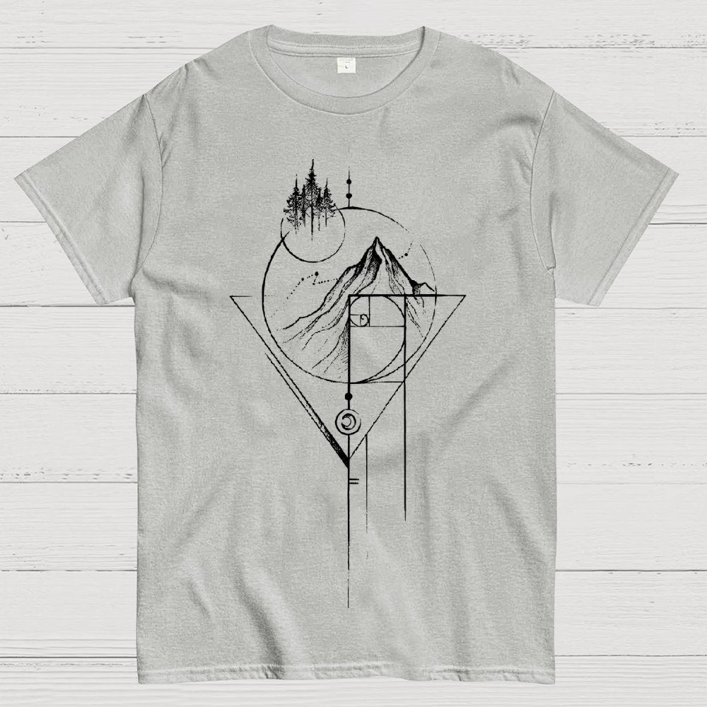 White Fibonacci Unisex Geek T-Shirt