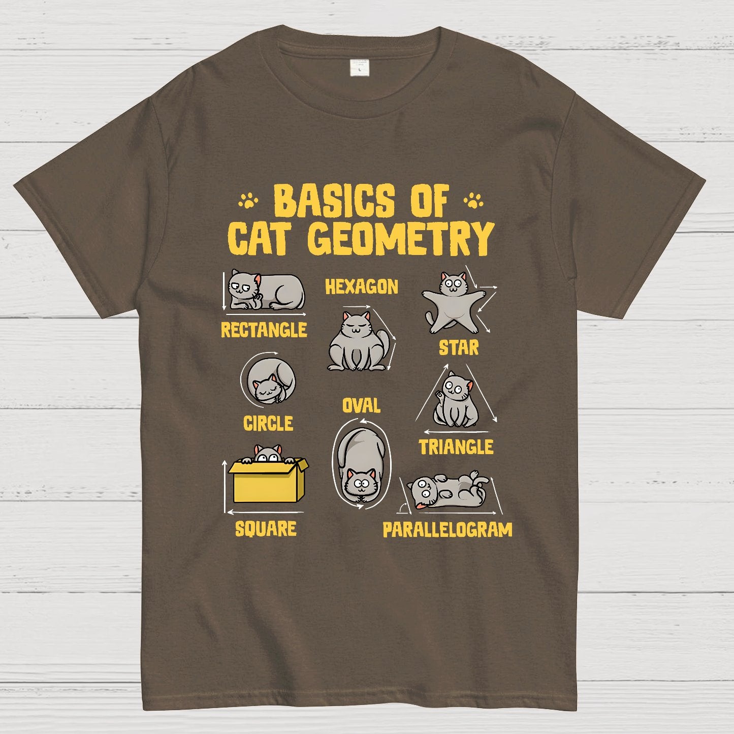 Basics of Cat Geometry Geek T-Shirt