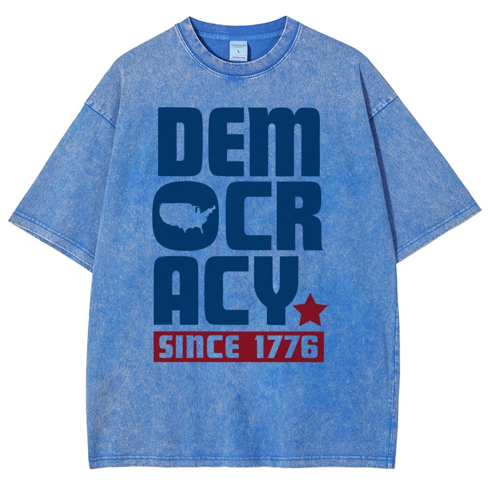 Democracy Since 1776 Vintage Distressed T-shirt