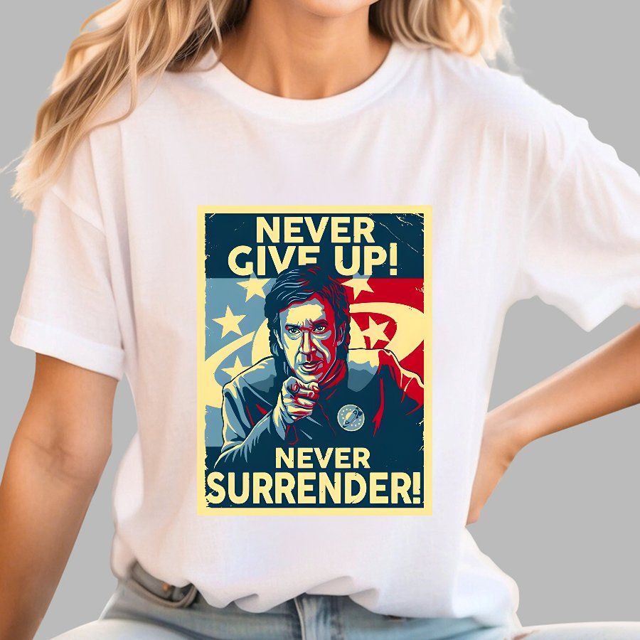 Never Give Up Geek T-Shirt