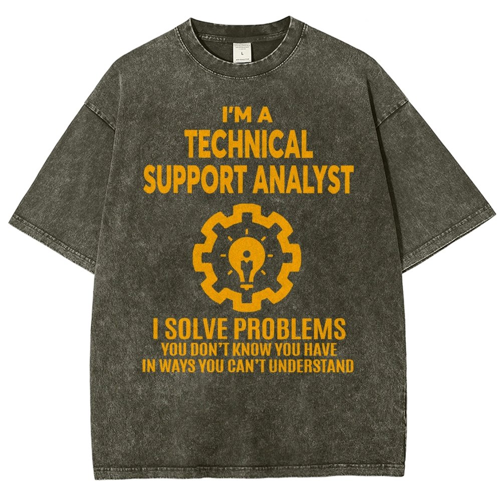 Technical Support Analyst Vintage Distressed T-shirt