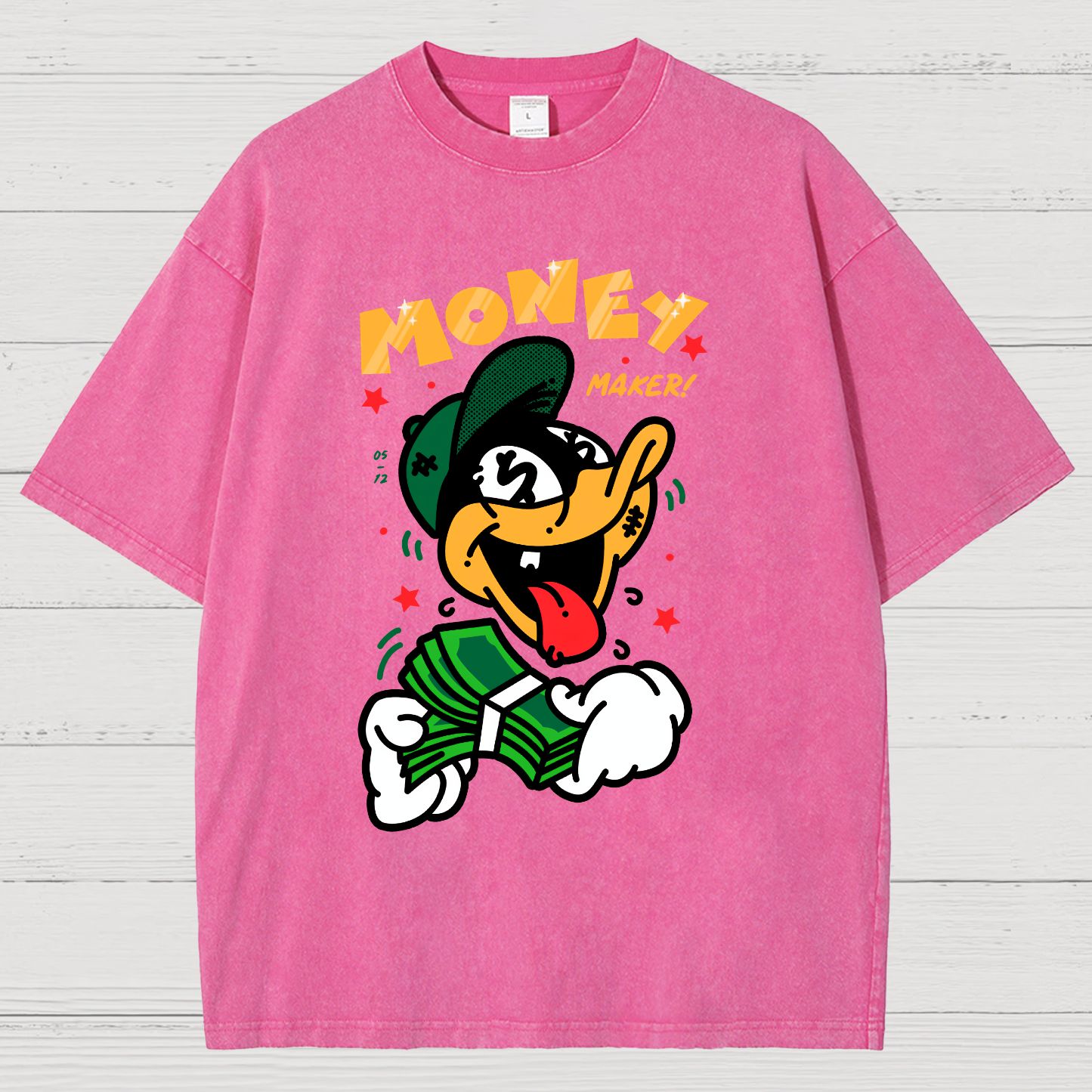 Money Maker！Vintage Distressed T-shirt