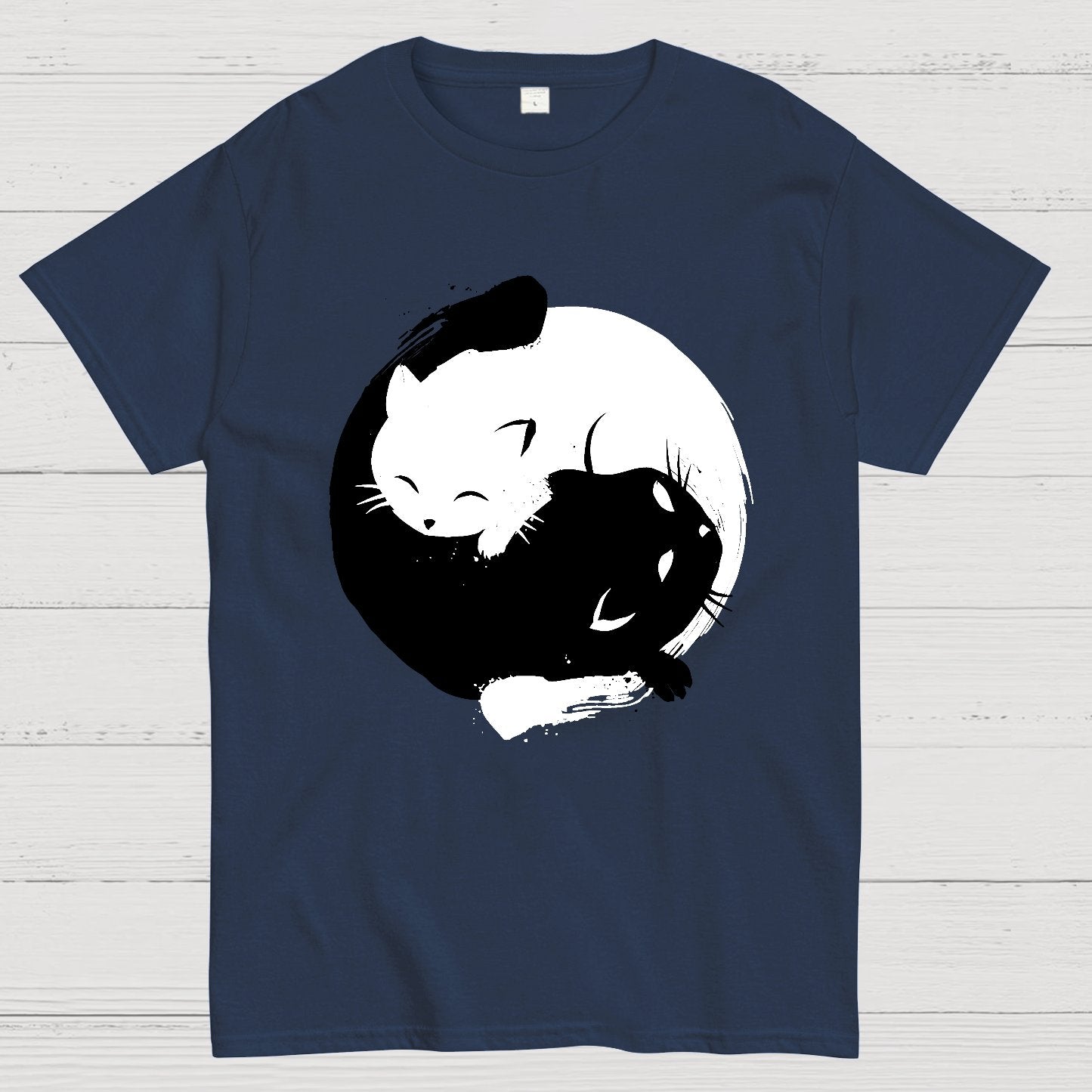 Yin-yang Cat Geek T-Shirt
