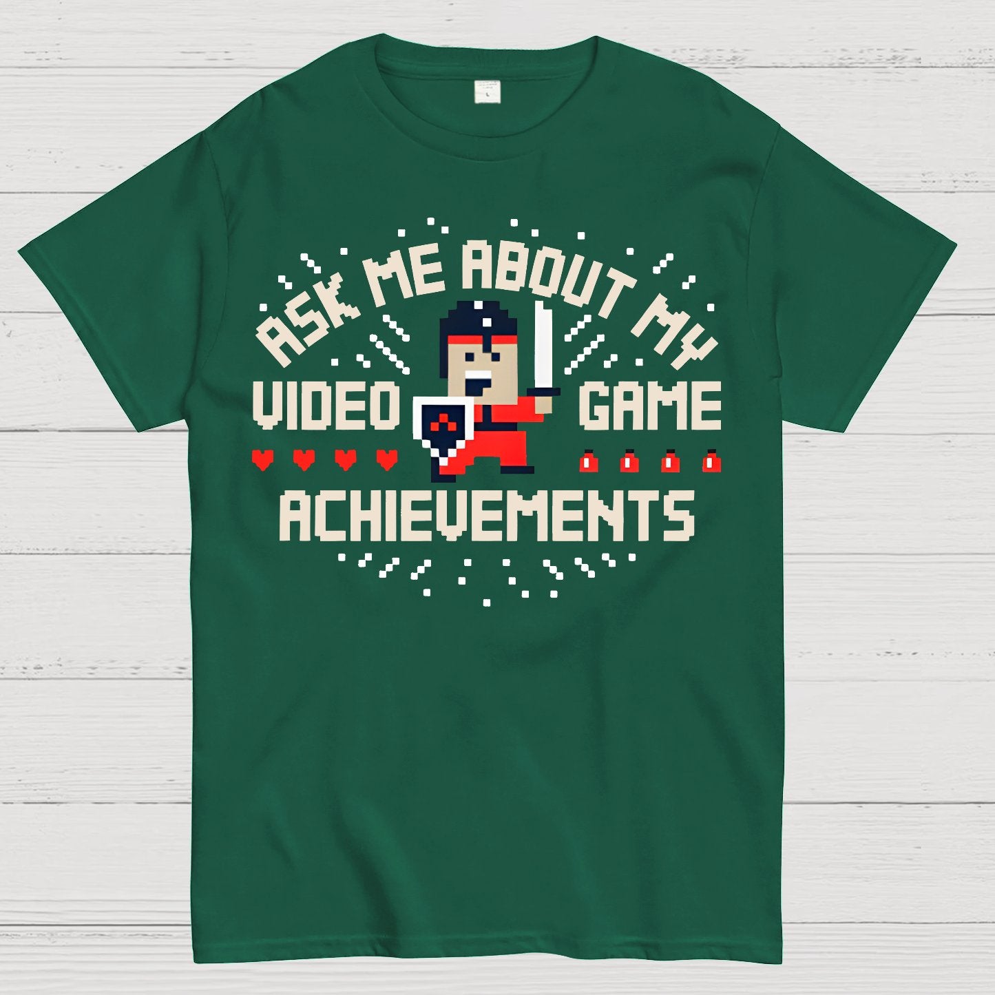Ask Me About My Video Game Achievements Geek T-Shirt