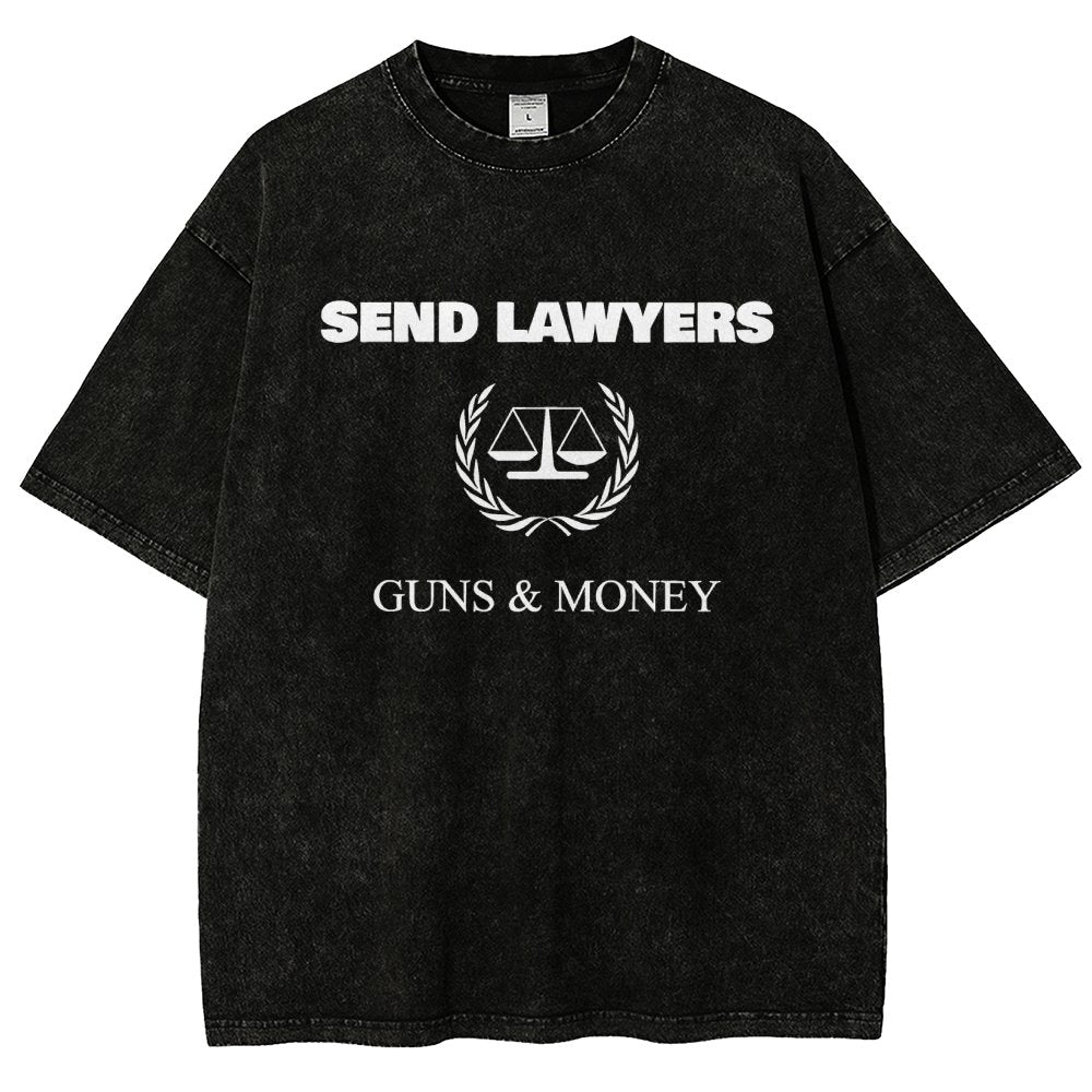 Send Lawyers Guns And Money Vintage Distressed T-shirt