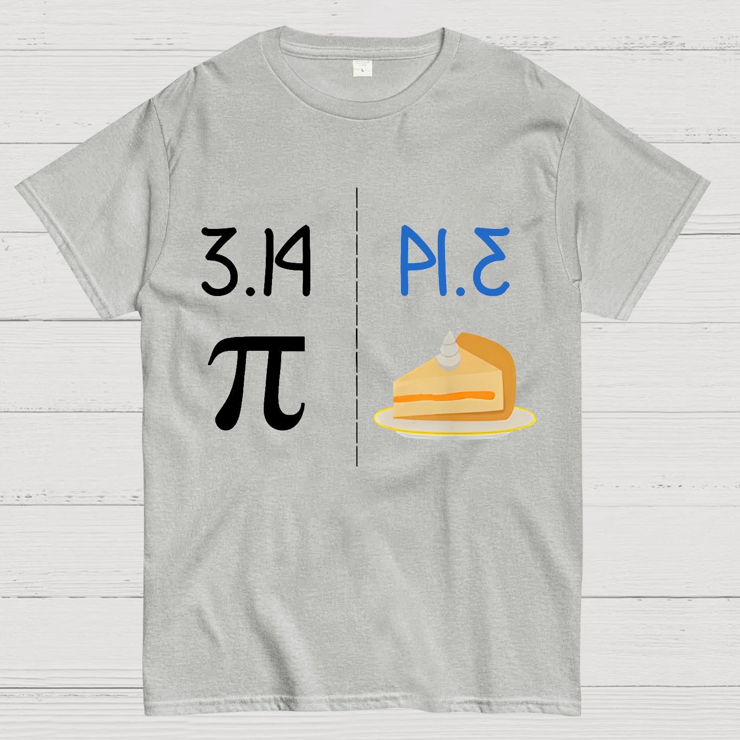 Funny PI Mirror Image Of 3.14 Is PIE Geek T-Shirt