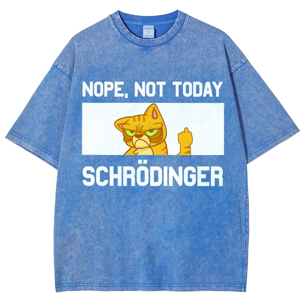 Schroedingers Cat Dark Humor Vintage Distressed T-shirt