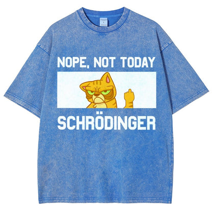 Schroedingers Cat Dark Humor Vintage Distressed T-shirt
