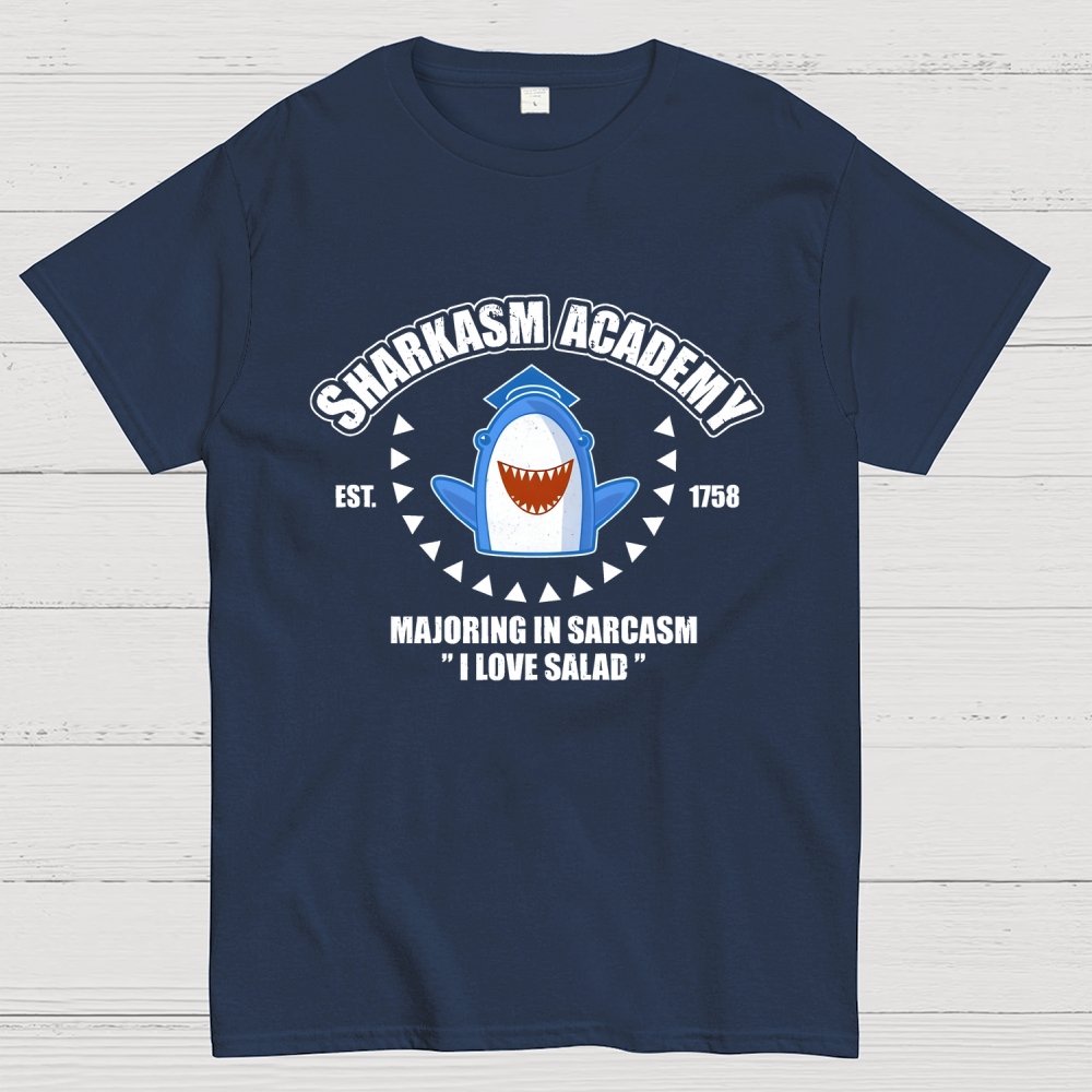 Sharkasm Academy Unisex Geek T-Shirt