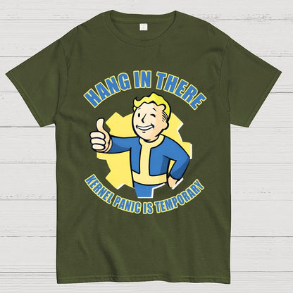 Hang In There-Kernel Panic Is Temporary Geek T-Shirt