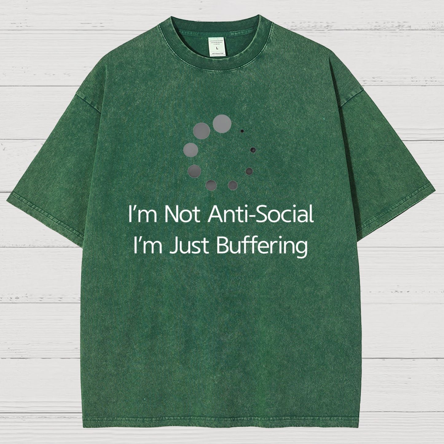 I'm Not Anti-Social, I'm Just Buffering Vintage Distressed T-shirt