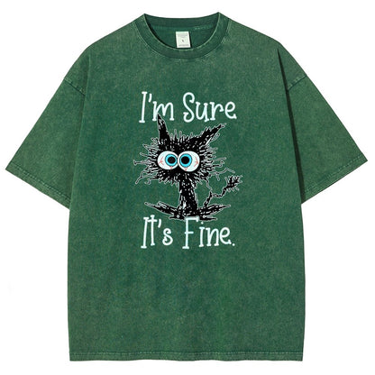 I’M Sure It’S Fine Vintage Distressed T-shirt