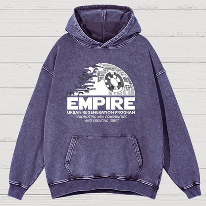 Metropolis Urban Regeneration Vintage Distressed Hoodie