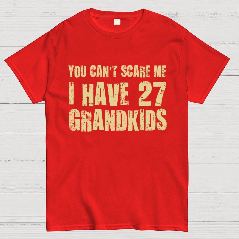 You Can't Scare Me I Have 27 GRANDKIDS Geek T-Shirt