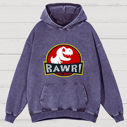 RAWR! Vintage Distressed Hoodie