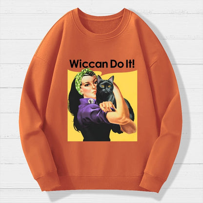Wiccan Do It Geek Cotton Sweatshirt