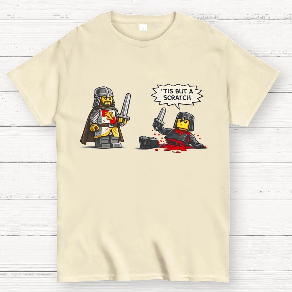 Tis But a Scratch  Fantasy Warrior Parody  Dark Humor Geek T-Shirt