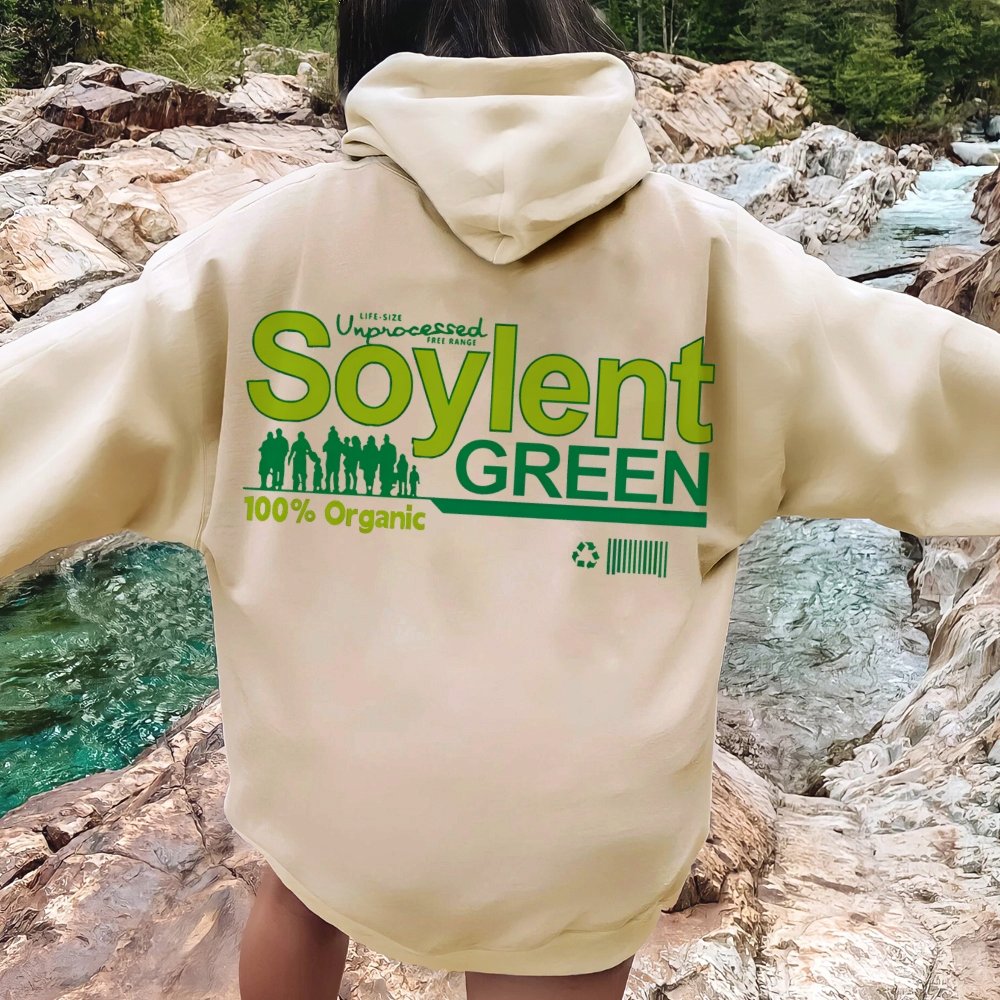 Soylent Green Printed Back Cotton Hoodie