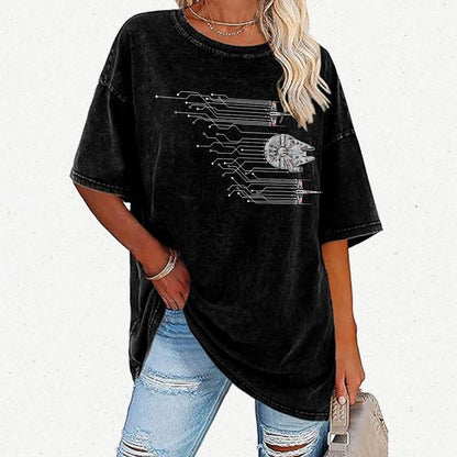 Microships – The Fastest Circuit in the Galaxy Vintage Distressed T-shirt