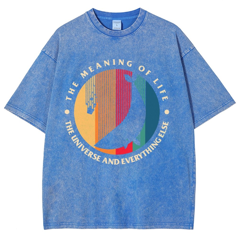The Meaning Of Life - The Universe And Everything Else Vintage Distressed T-shirt