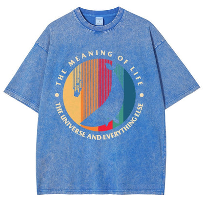 The Meaning Of Life - The Universe And Everything Else Vintage Distressed T-shirt