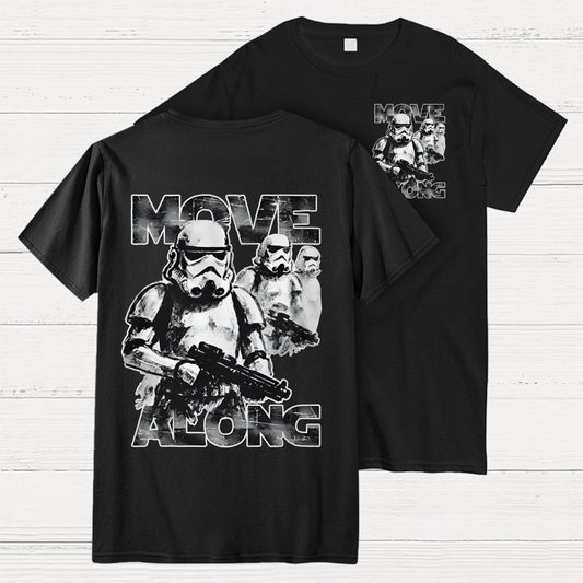 Move Along Front And Back Printing Geek T-Shirt